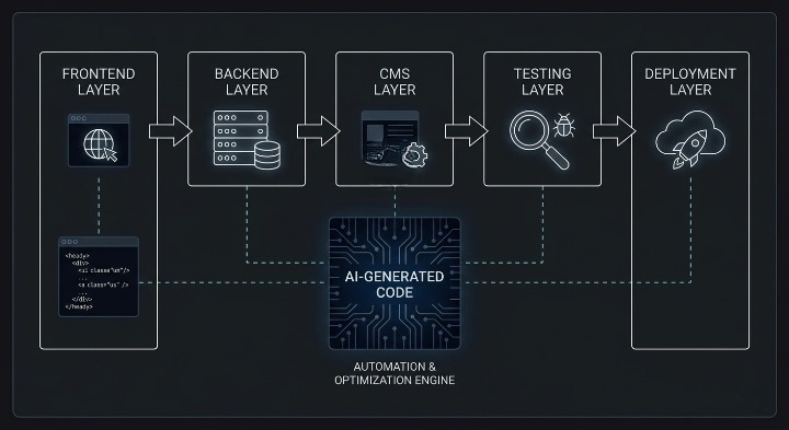 Illustration for workflow automation: scripting, CI/CD, and integrations